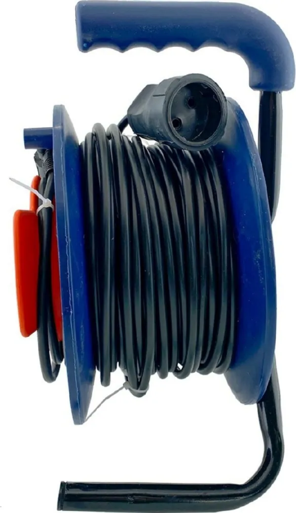 Удлинитель силовой на катушке GLANZEN ПВС 2х1,5