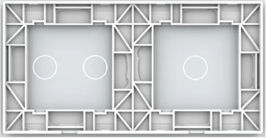 Панель для 2-х сенсорных выключателей (1+2) Белый Livolo