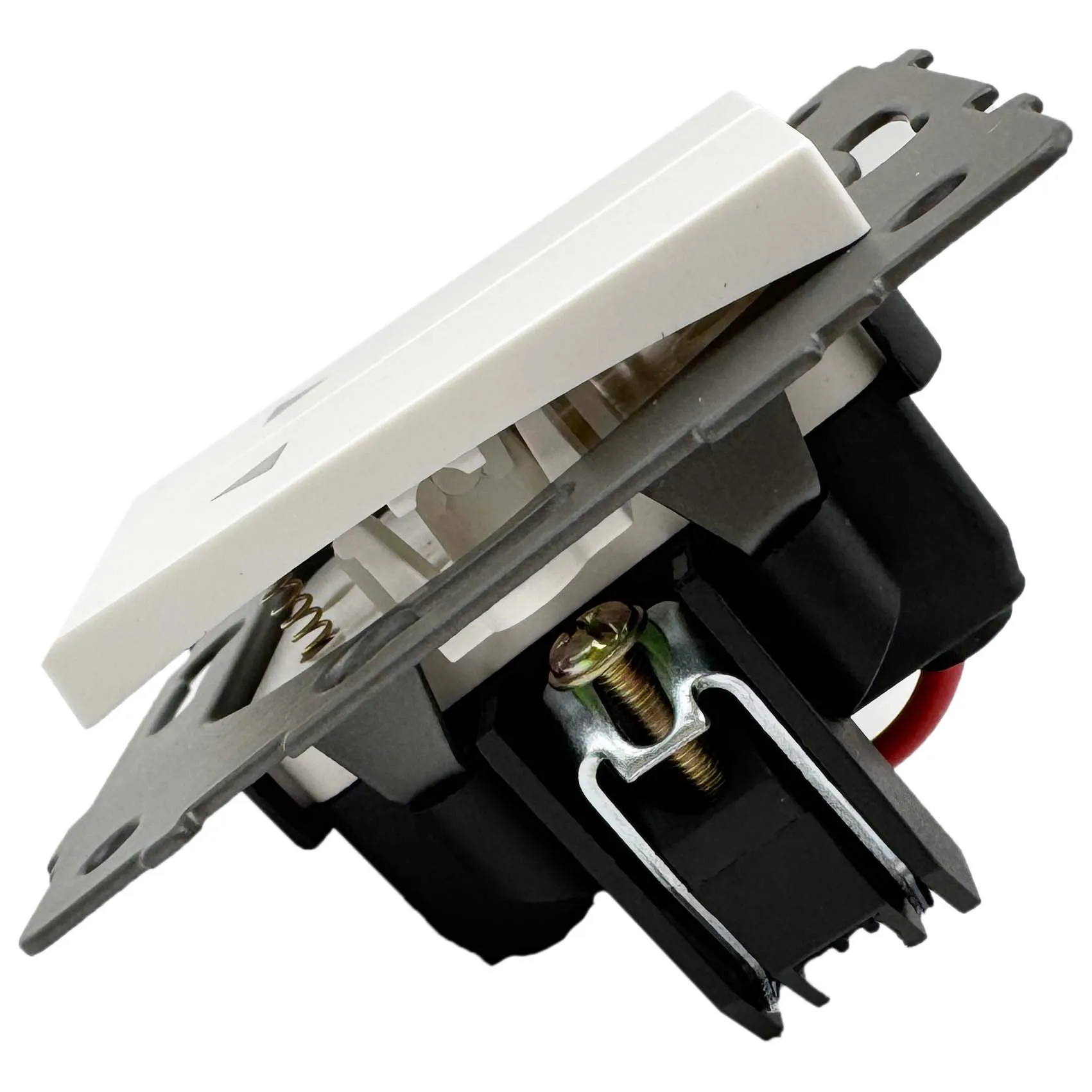 Выключатель жалюзи 2-кл. белый A-013W "Аура" AWSproducts