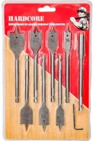 Набор сверл по дереву перовых 9шт "Hardcore"