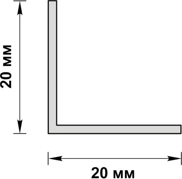 Угол 20х20мм 27м Дуб Светлый Идеал (50 шт. в уп.)