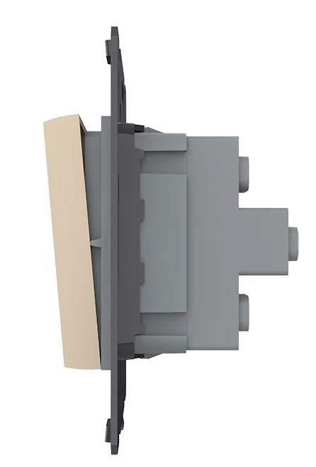 Выключатель проходной 2-кл. Золото Livolo