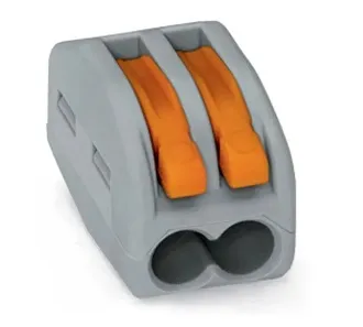 Клемма рычажковая 2 отверстия 0,2-4,0 32А SN-222412 (100шт) AWSPRODUCTS, уп