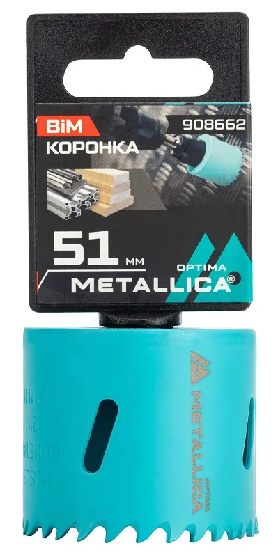 Коронка биметаллическая 51 мм METALLICA Optima