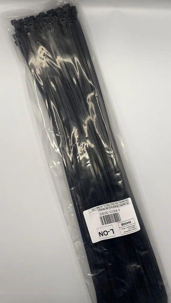 Хомут 3,6*400 чёрный UV нейлон (100шт) (L-ON), уп