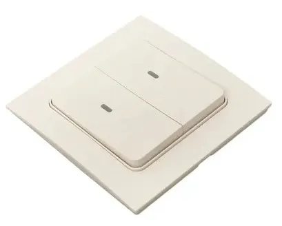 Умный беспроводной выключатель Стокгольм 2-кл белый Zigbee EKF Сonnect