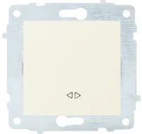 Механизм выкл. 1-кл. (крестообразный), крем