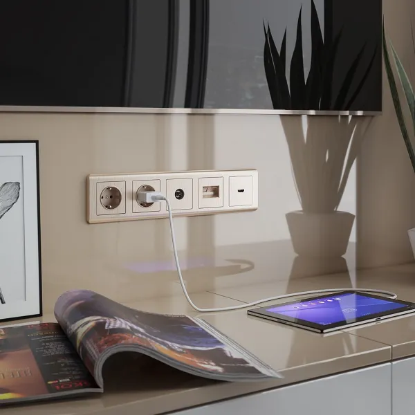 Рамка 5-я Шампань Stream WERKEL