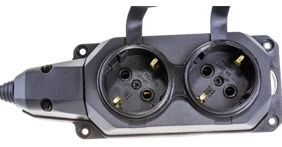 Колодка каучук 2-я с/з IP44 AY-KA