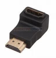 ПЕРЕХОДНИК  гн.HDMI - шт.HDMI  угловой  GOLD  REXANT