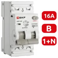 АВДТ-63N B16/1+N 30мА, тип АC, 6кА PROXIMA EKF