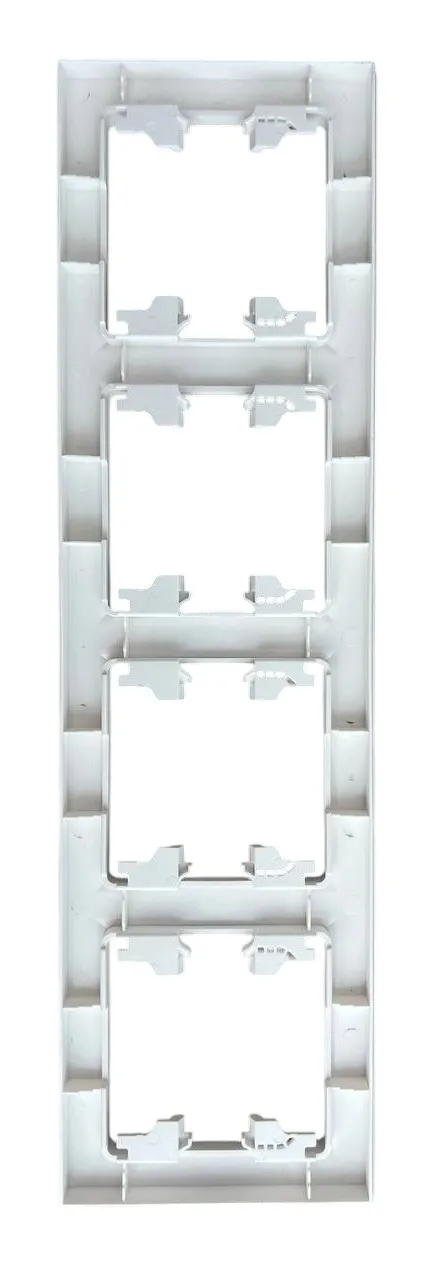 Рамка 4-я белая горизонтальная U1A-030 SoftTouch "Uno" AWSproducts