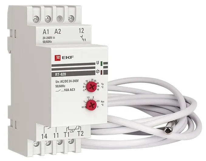 Реле температуры RT-820 240В EKF