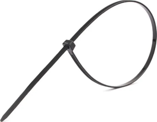 Хомут 2,5*200 черный нейлон UV (100 шт.) Basic (EKF)