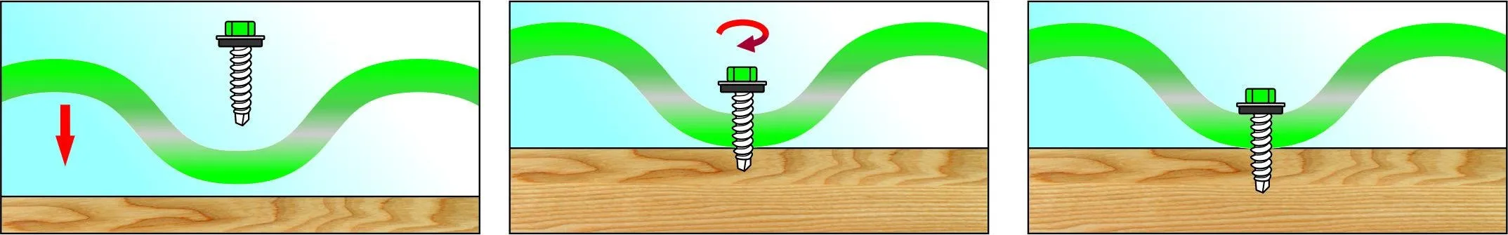 Саморез кровельный 4,8*19 темно-коричн. со сверлом (70 шт.) (Стройбат), уп