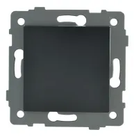 Выключатель проходной 1-кл. чёрный A-003B "Аура" AWSproducts