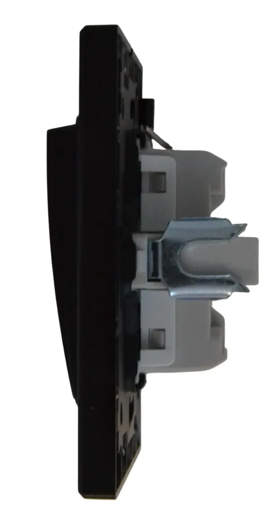 Выключатель звонка 1-кл. чёрный SD-P1009B "Standard" AWSproducts