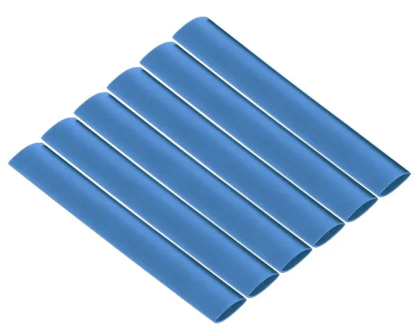 Набор трубок термоусаживаемых клеевых, длиной 10 см ТТкНГ(3:1) синий 12,7/4,3 TDM, уп