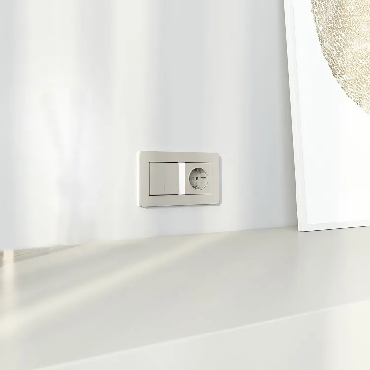 Выключатель 1-кл. с подсветкой Дымчатый WERKEL