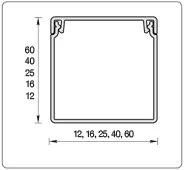 Кабельный короб 16х16 2м (упак. 40шт.) (Россия)