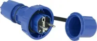 Вилка переносная 16A 3п (2P+E) IP68, 250В, синий PCE