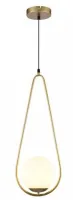 Светильник потолочн CIKLOP, 7542, AC220-240V, 50/60Hz, 1*E27, IP20, O20CM, одинарный, цвет золотой G