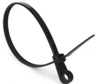 Хомут 3,6*200 черный нейлон с монтажным отверст (100 шт.) (СиайГрупп), уп