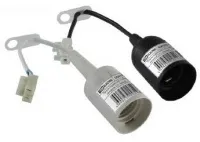 Ппл27-04-К51 Патрон подвесной с шнуром, пластик, Е27, белый (50 шт), стикер на изделии ИЭК (неакт)