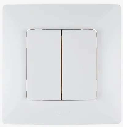 Радиовыключатель 2-кл. Белый (ETIKA) HiTE PRO