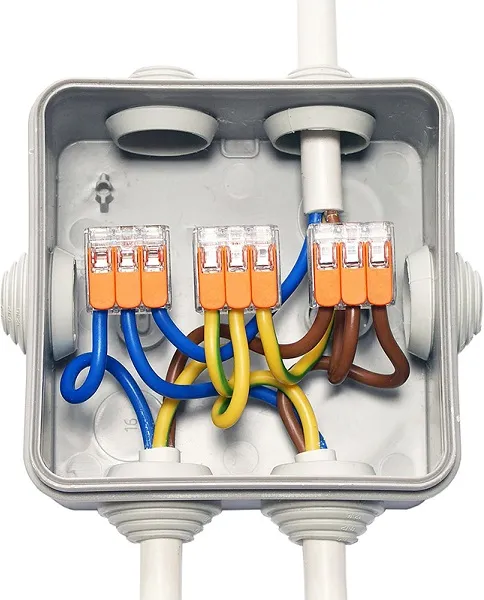 Клемма рычажковая 5 отверстий 0,2-4 уп6шт СМК221-415 пр WAGO DORI, уп