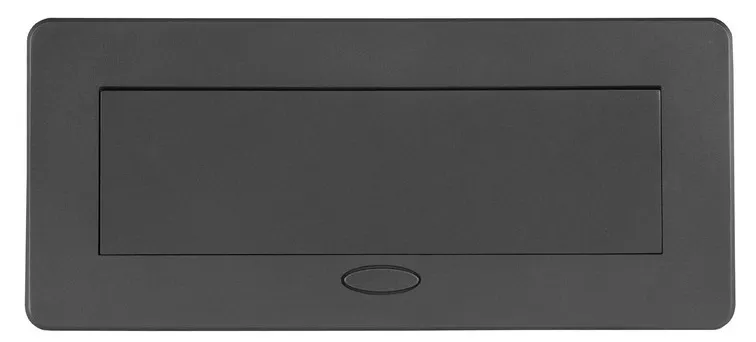 Выдвижной гор. модуль в столешницу для 3 роз. Темно-серый RocketSocket