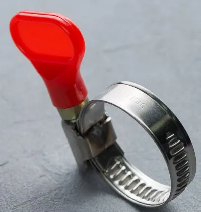 Хомут червячный нерж. с ключом ("бабочка") 08-12/9