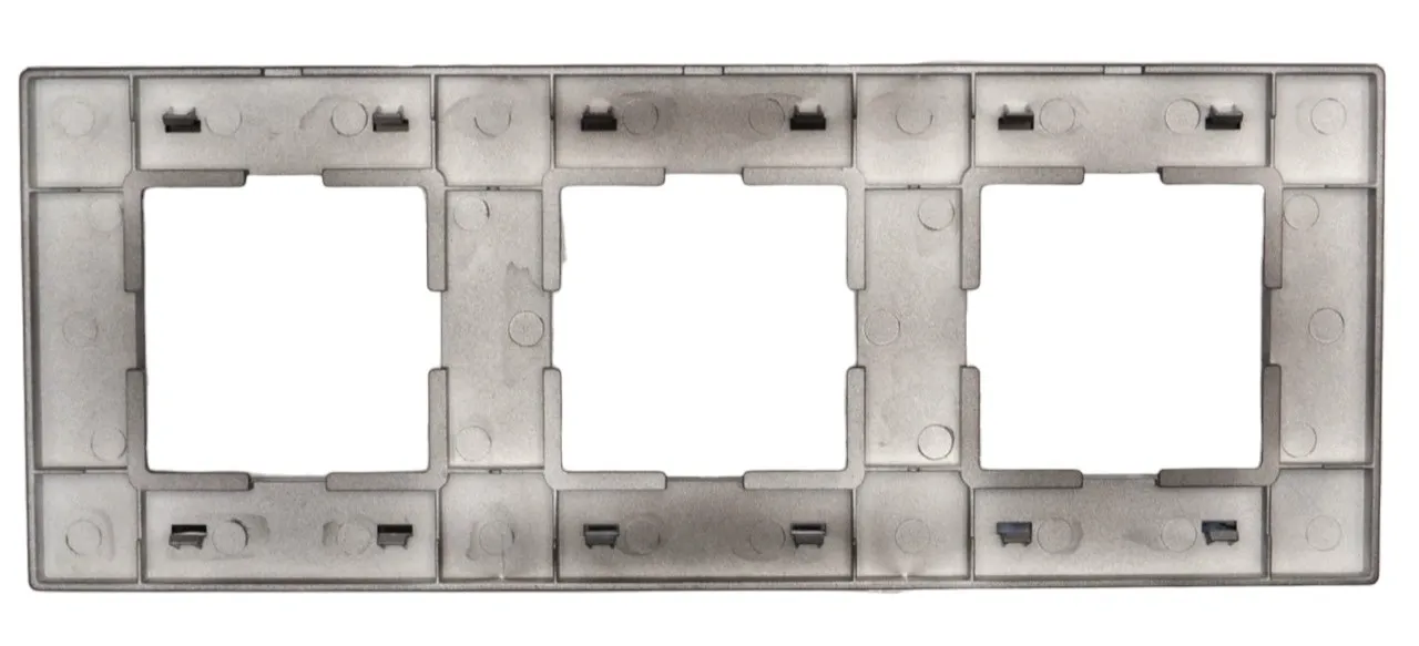 Рамка 3-я чёрная (стекло) SD-G3003B "Standard" AWSproducts