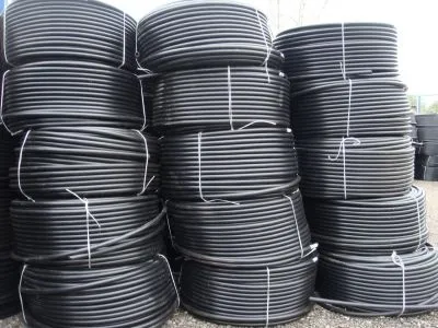 Труба гладкая жесткая ПНД 50 мм ЧЕРНАЯ ИЭК (100м), уп