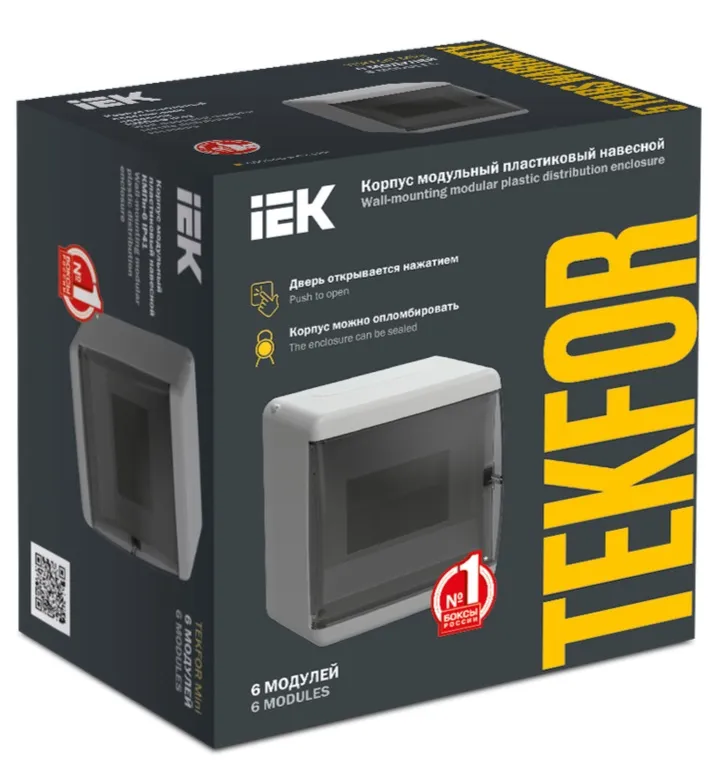 Щит навесной пласт. КМПн- 6 IP41 TEKFOR mini TEKFOR IEK
