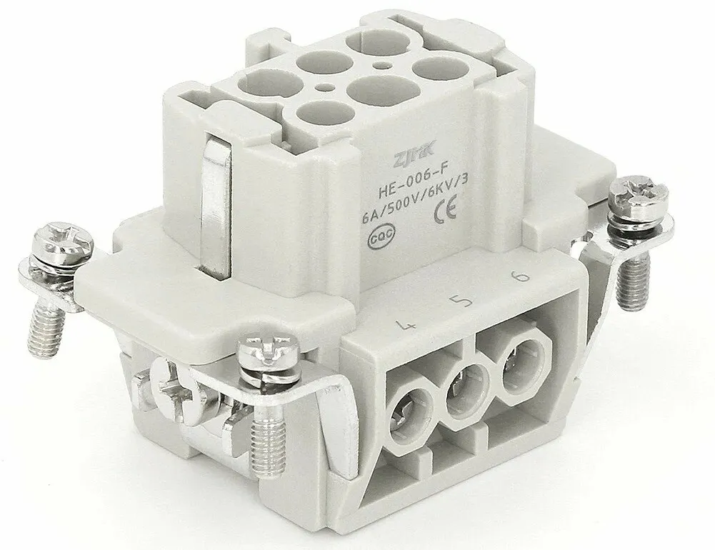 Разъем гнездо SO-HE-006-F 6P+PE, 16A, 500V SMICO