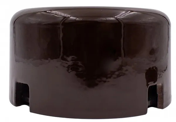 Коробка распред. 90х60мм Коричневый (керамика) Bironi