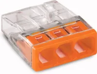 Клемма 3 отверстия 0,5-2,5 24А СМК 2273-203 (WAGO)