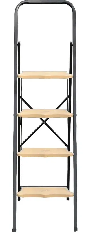 Стремянка стальная 4 ступени пластиковые широкие (MK804P) (ALUMET)