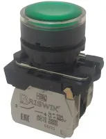 Кнопка КМЕ 4610м -Л 220В зел. IP65 10А 1но Briswik