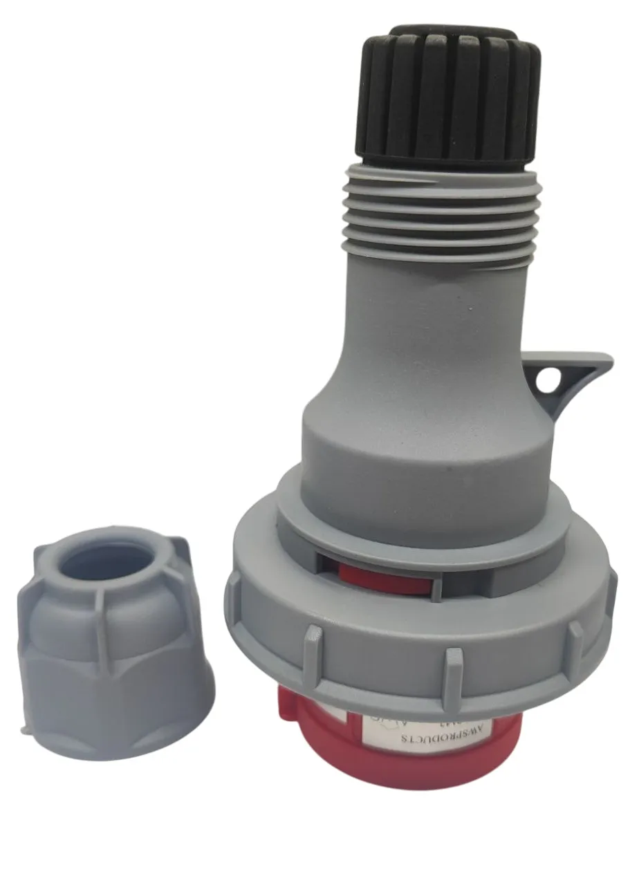 Вилка переносная 16A 5п (3P+PE+N) SLN-0152 IP67, 380В, AWSPRODUCTS