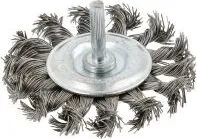 Корщетка дисковая витая стальная d-75 мм HOEGERT