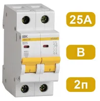 Автоматический выключатель ВА47-29 B25/2 4,5кА IEK
