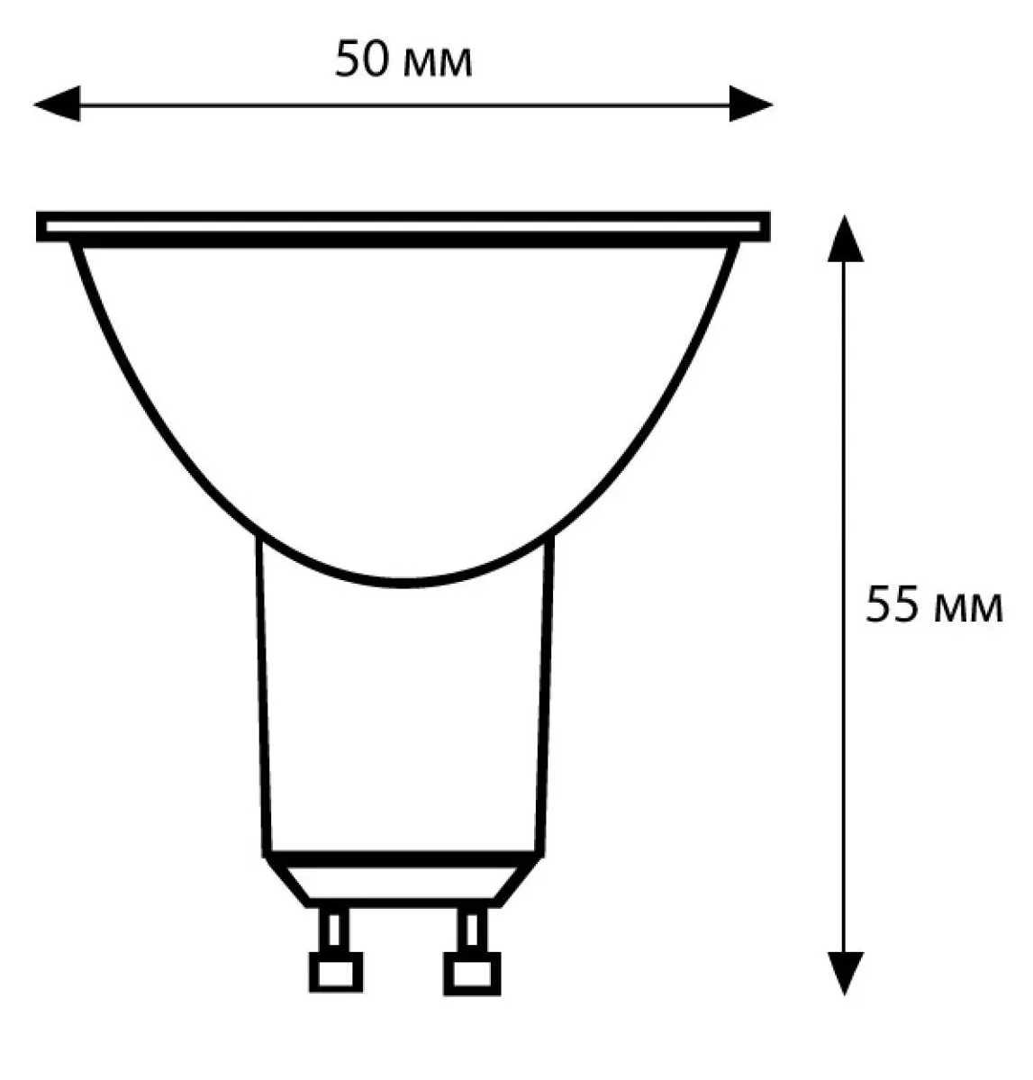 Лампа LED MR16 GU10 10Вт 3000К Camelion