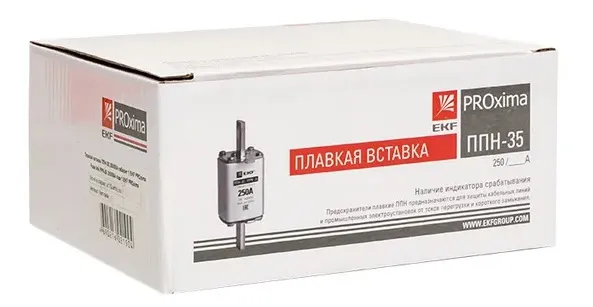 Вставка плавкая ППН-35 250/100А 660В габарит 1 EKF