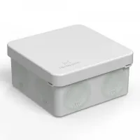Коробка распред. о/п 80х80х40 IP66 СЕРАЯ пр. монт. двухкомпонентная HF Промрукав (132)
