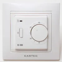 Терморегулятор EASTEC E-30 белый механический (встраиваемый 3,5 кВт)