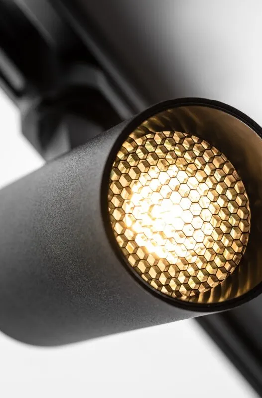 Светильник трековый LIMA, GU10 max 20W, AC220-240V, черн цв. кругл GTV