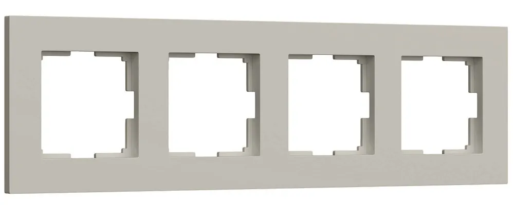 Рамка 4-я Дымчатый софт Slab WERKEL