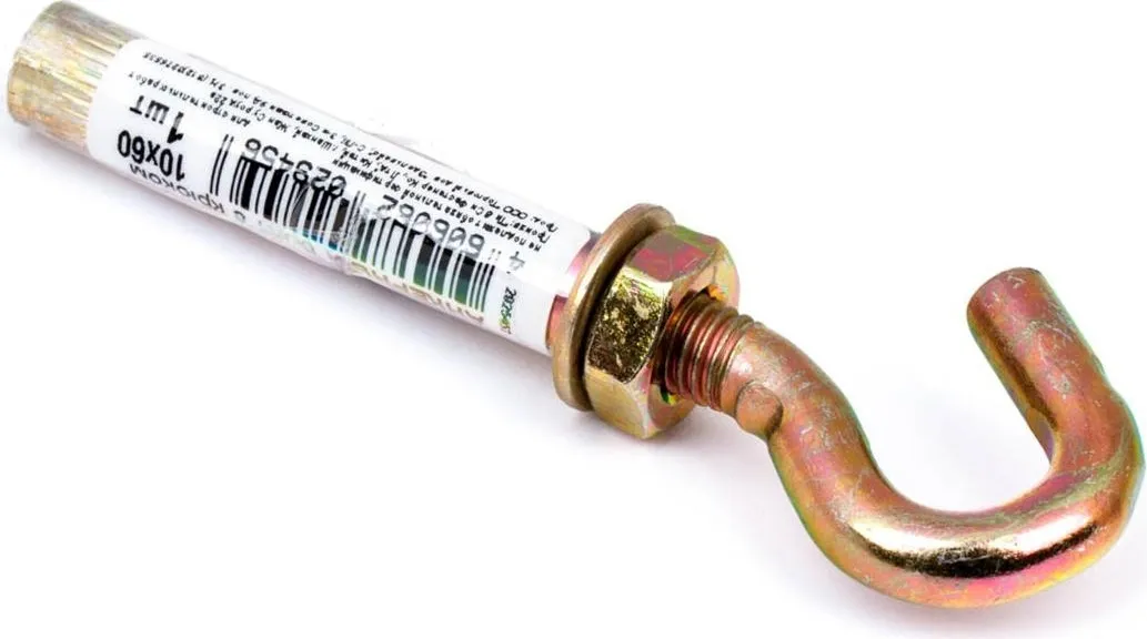 Анкер-крюк М10*60 цинк (1шт.) (Стройбат)